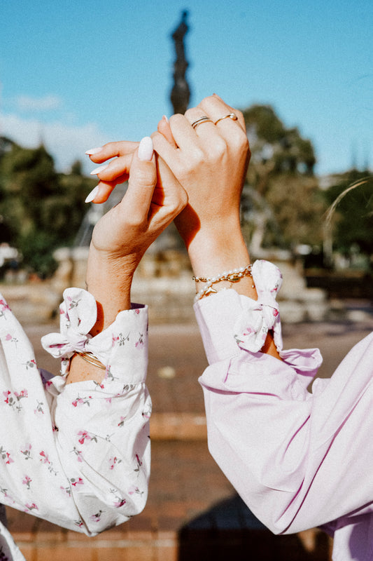 Chemise noeuds Fleurs Lila