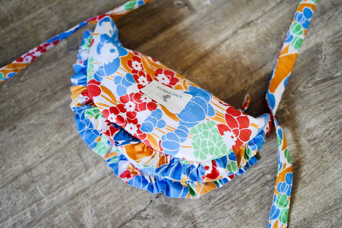 Sac croissant - Rétro Fleuri M