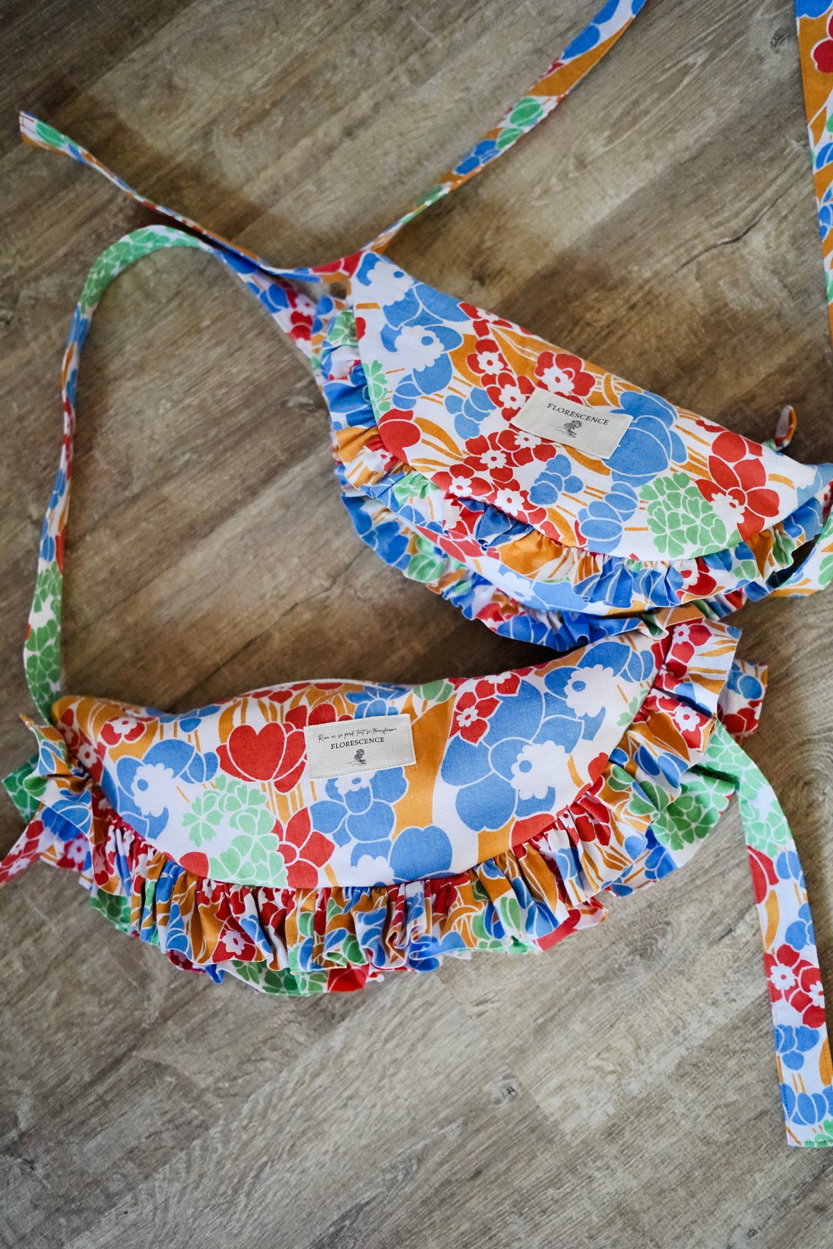 Sac croissant - Rétro Fleuri M