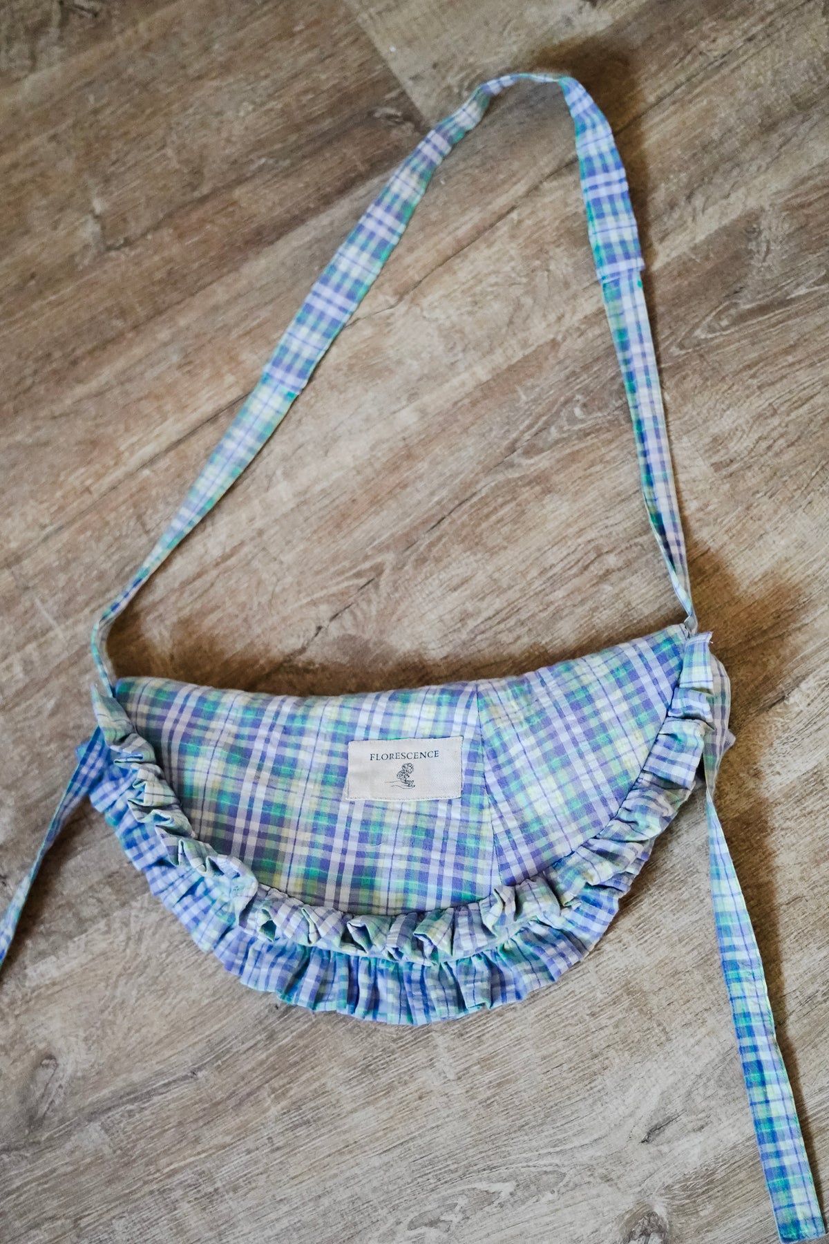Sac croissant - Vichy pastel M