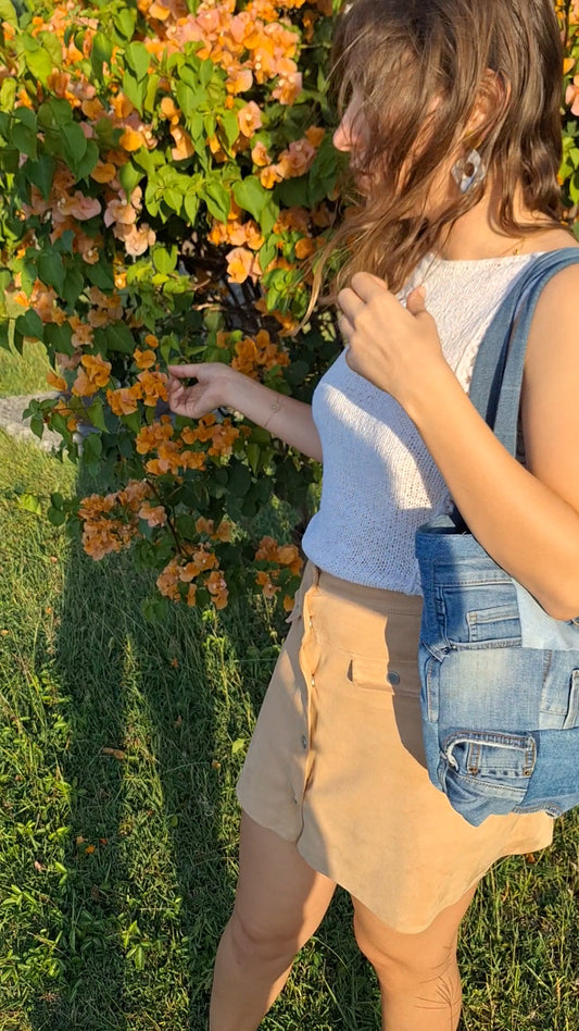 Sac jean - patchwork